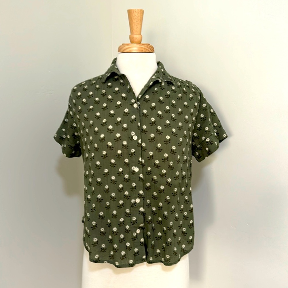 Madewell Floral Button Up